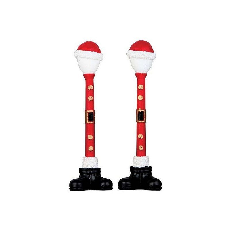 Set 2 lampioni da strada di Babbo Natale B/O (4.5V). Lemax