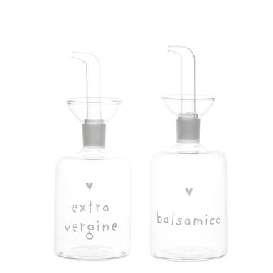 Set 2 bottiglie "Extravergine" e "Balsamico". Simple day