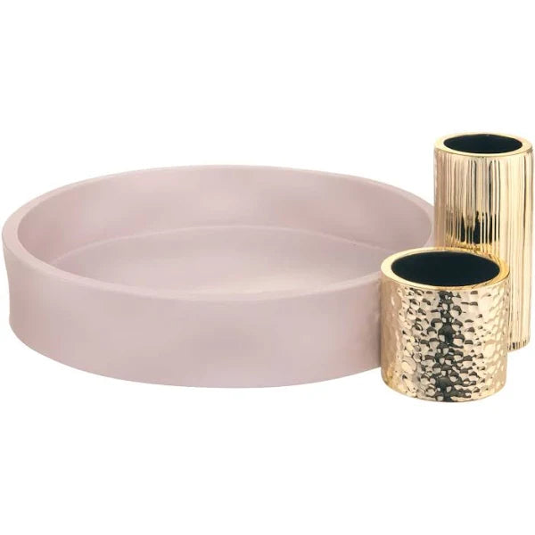 Centro Modular, D.35 cm. cipria e oro. Bongelli