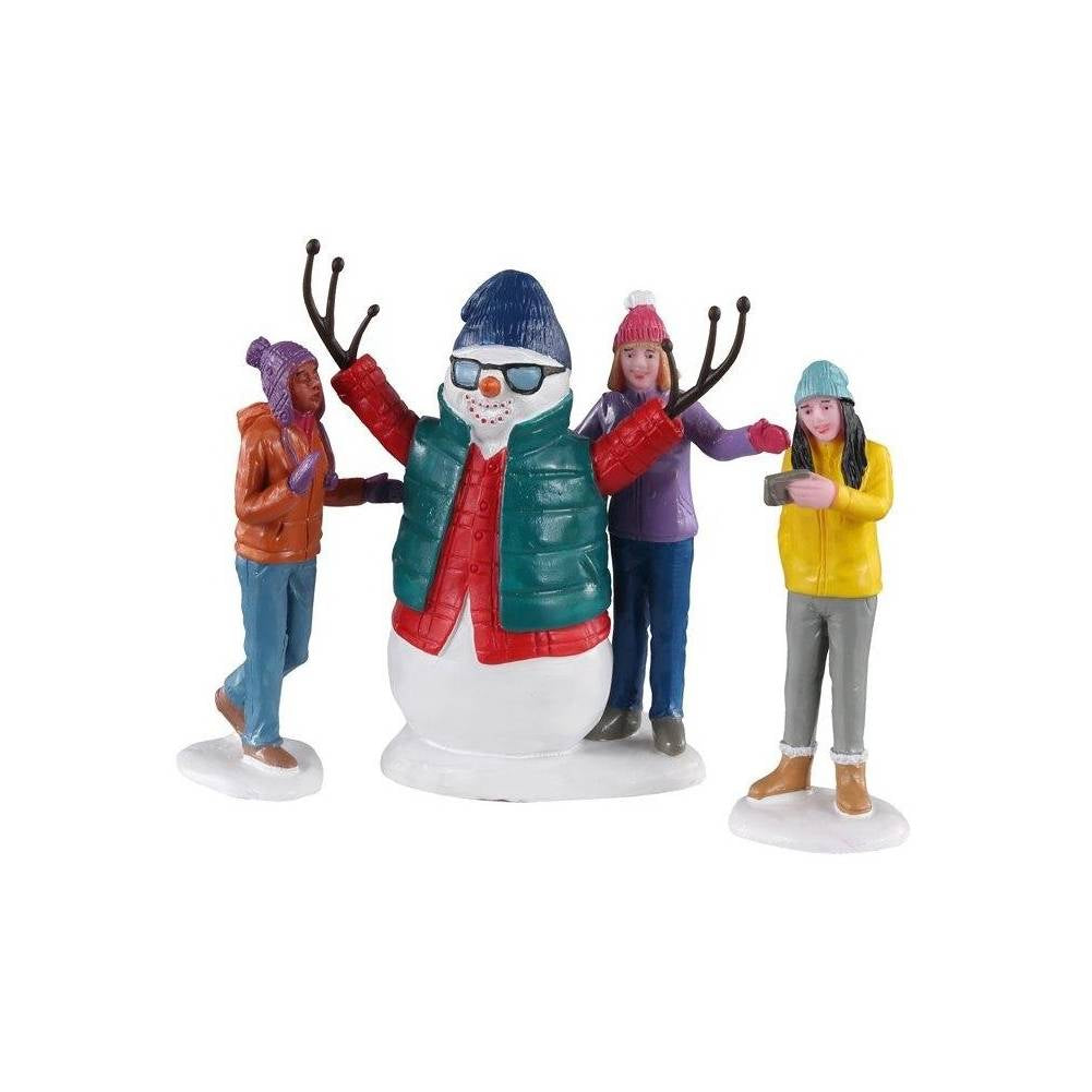 Statuine Snowman Selfie Set of 3 pz. Lemax