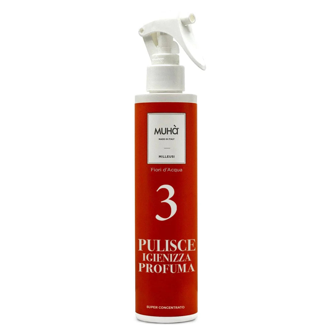 Spray pulisci e profuma, Fiori D'acqua, 200ml. Muhà