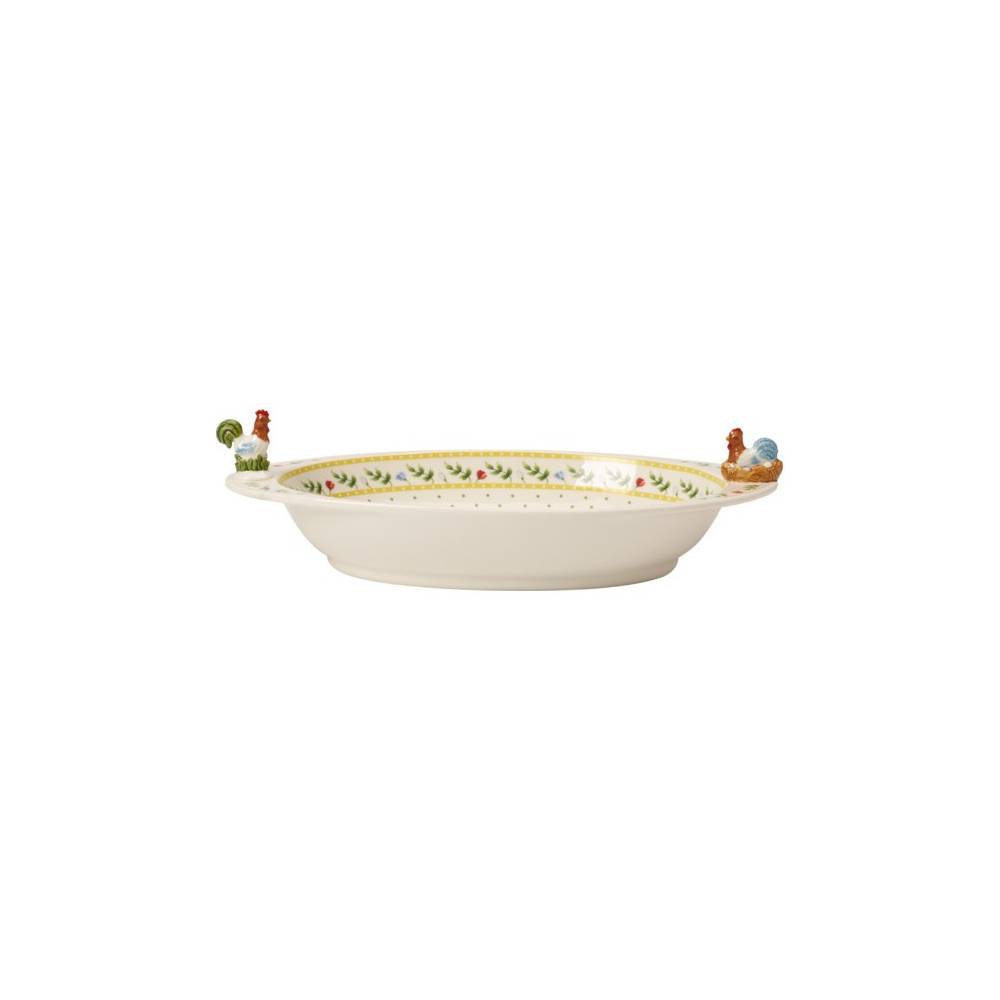 Coppa ovale gallo e gallina, Linea Spring awakening. Villeroy & Boch