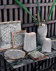 Piatto Decorativo Rotondo piccolo "Aurelio", grigio. Tognana