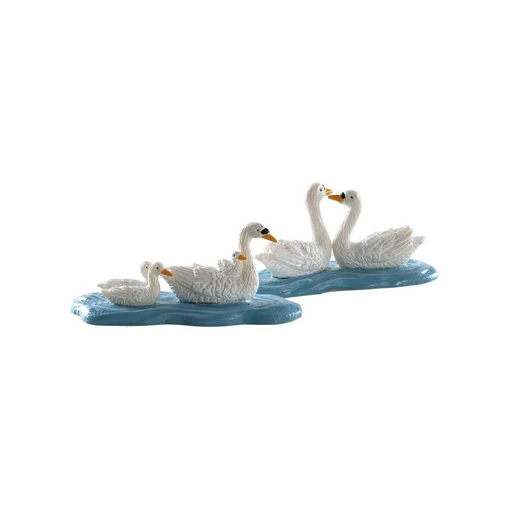 Statuine Swans Set of 2 pz. Lemax