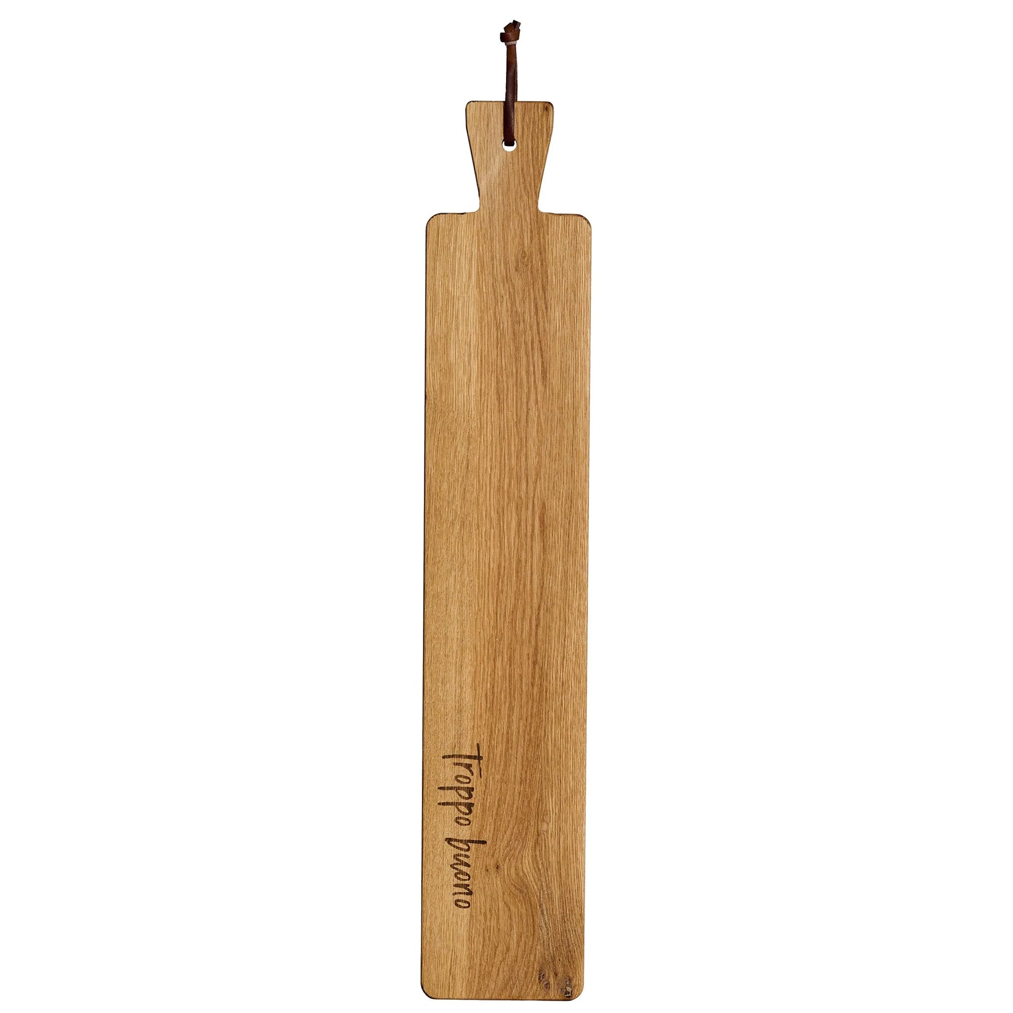 Tagliere in legno con decoro &quot;Troppo buono&quot;. Simple Day