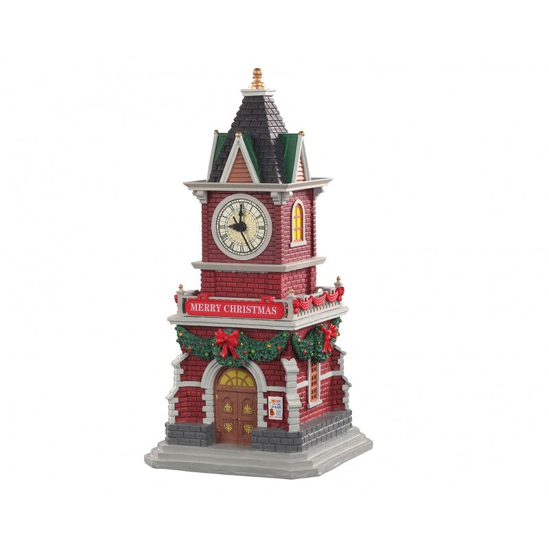 Torre Orologio, Tannenbaum Clock Tower B/O 1.5V. Lemax