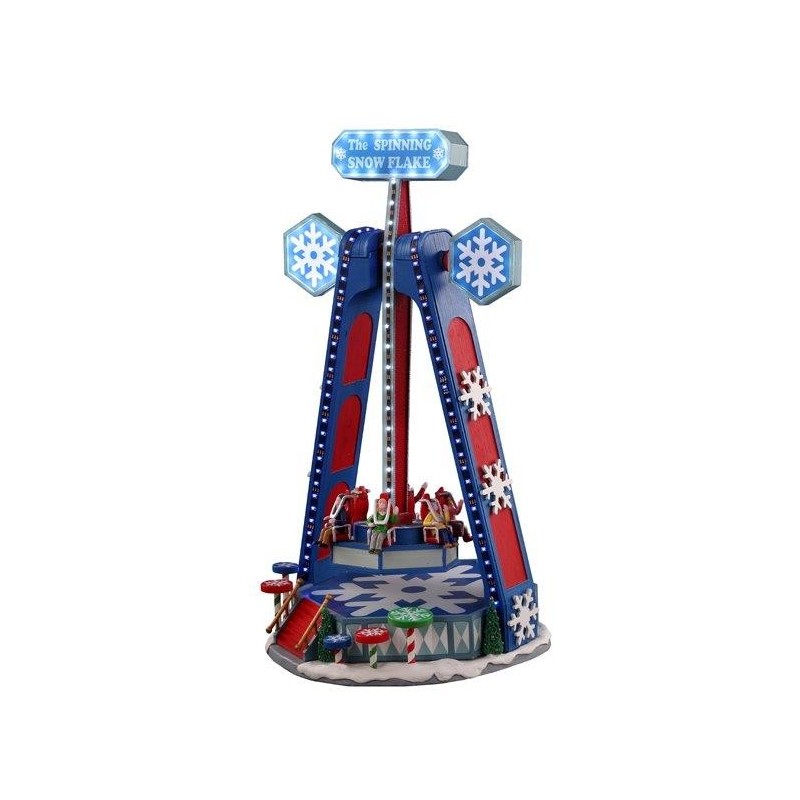 Fiocco Di Neve Rotante Spinning Snowflake con Alimentatore 4.5V