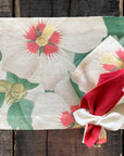 Set colazione puro lino, linea Garden eden, 4 tovagliette + 4 tovaglioli. The napking