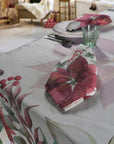 Set 4 tovaglioli puro lino, linea Yule, misura 40x40cm. The napking
