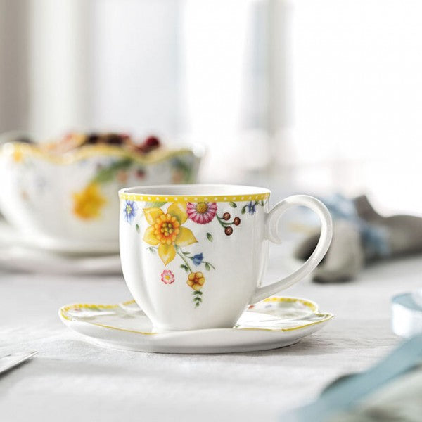 Set 2 Tazza da Caffè 230ml con Piattino Spring Awakening. Villeroy &amp; Boch