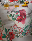 Set 4 tovaglioli puro lino, linea Yule, misura 40x40cm. The napking